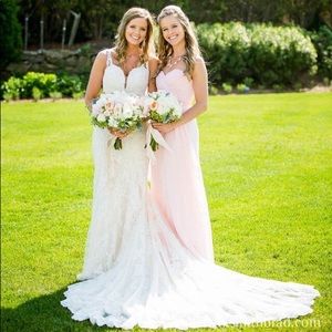 Women’s size 4 light pink bridesmaid dress